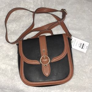 Black and brown purse